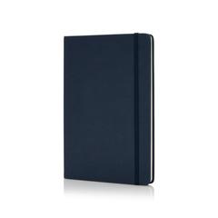 Vue Carnet A5 à couverture rigide en PU de couleur bleu| Krokrodeal