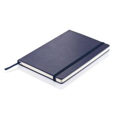 Vue Carnet A5 à couverture rigide en PU de couleur bleu| Krokrodeal