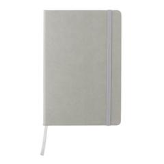 Vue Carnet A5 à couverture rigide en PU de couleur gris| Krokrodeal