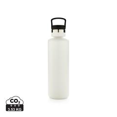 Vue Bouteille isotherme à goulot standard de couleur blanc| Krokrodeal