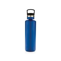 Vue Bouteille isotherme à goulot standard de couleur bleu| Krokrodeal