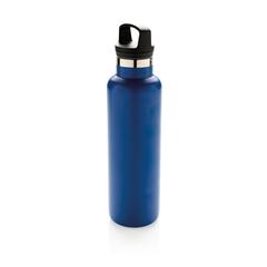 Vue Bouteille isotherme à goulot standard de couleur bleu| Krokrodeal
