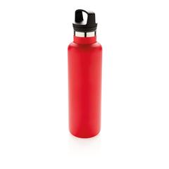 Vue Bouteille isotherme à goulot standard de couleur rouge| Krokrodeal
