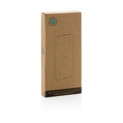 Vue Powerbank 8000 mAh avec induction en plastique recyclé RCS de couleur blanc| Krokrodeal