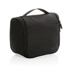 Vue Trousse de toilette AWARE™ Swiss Peak Lohan de couleur noir| Krokrodeal