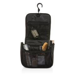 Vue Trousse de toilette AWARE™ Swiss Peak Lohan de couleur noir| Krokrodeal