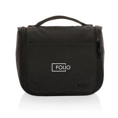 Vue Trousse de toilette AWARE™ Swiss Peak Lohan de couleur noir| Krokrodeal