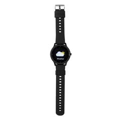 Vue Montre connectée en TPU recyclé RCS Swiss Peak de couleur noir| Krokrodeal