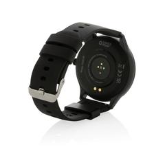 Vue Montre connectée en TPU recyclé RCS Swiss Peak de couleur noir| Krokrodeal