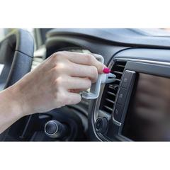 Vue Support voiture en plastique recyclé RCS, Acar de couleur blanc| Krokrodeal