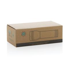 Vue Lampe 3W en plastique recyclé RCS et bambou Lucid de couleur marron| Krokrodeal