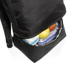 Vue Sac à dos isotherme 2-en-1 Impact Aware™ de couleur noir| Krokrodeal