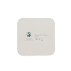 Vue Chargeur 10W avec ports USB en plastique recyclé RCS de couleur blanc| Krokrodeal