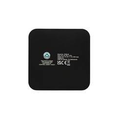 Vue Chargeur 10W avec ports USB en plastique recyclé RCS de couleur noir| Krokrodeal