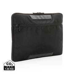 Vue Pochette ordinateur 15.6" Swiss Peak Voyager en rPET AWARE™ de couleur noir| Krokrodeal