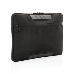 Vue Pochette ordinateur 15.6" Swiss Peak Voyager en rPET AWARE™ de couleur noir| Krokrodeal