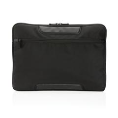 Vue Pochette ordinateur 15.6" Swiss Peak Voyager en rPET AWARE™ de couleur noir| Krokrodeal