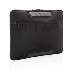 Vue Pochette ordinateur 15.6" Swiss Peak Voyager en rPET AWARE™ de couleur noir| Krokrodeal