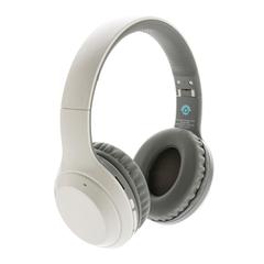 Vue Casque audio en plastique recyclé RCS de couleur blanc| Krokrodeal