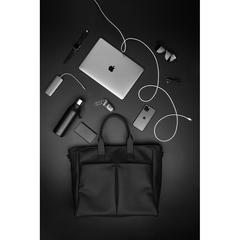 Vue VINGA Sac de bureau hybride Baltimore de couleur noir| Krokrodeal
