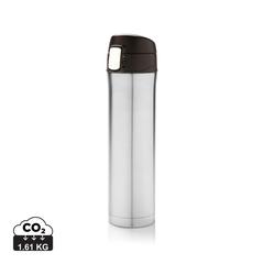Vue Bouteille 450ml verrouillage facile en plastique recyclé RCS de couleur gris| Krokrodeal