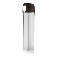 Vue Bouteille 450ml verrouillage facile en plastique recyclé RCS de couleur gris| Krokrodeal