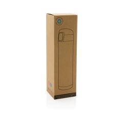 Vue Bouteille 450ml verrouillage facile en plastique recyclé RCS de couleur gris| Krokrodeal