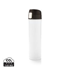 Vue Bouteille 450ml verrouillage facile en plastique recyclé RCS de couleur blanc| Krokrodeal