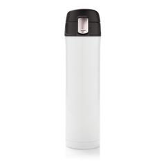Vue Bouteille 450ml verrouillage facile en plastique recyclé RCS de couleur blanc| Krokrodeal