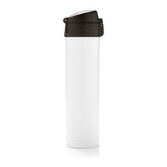 Vue Bouteille 450ml verrouillage facile en plastique recyclé RCS de couleur blanc| Krokrodeal