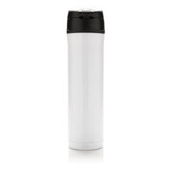 Vue Bouteille 450ml verrouillage facile en plastique recyclé RCS de couleur blanc| Krokrodeal
