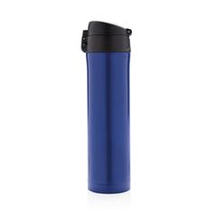 Vue Bouteille 450ml verrouillage facile en plastique recyclé RCS de couleur bleu| Krokrodeal