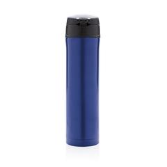 Vue Bouteille 450ml verrouillage facile en plastique recyclé RCS de couleur bleu| Krokrodeal