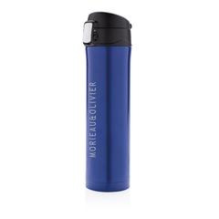 Vue Bouteille 450ml verrouillage facile en plastique recyclé RCS de couleur bleu| Krokrodeal