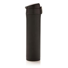 Vue Bouteille 450ml verrouillage facile en plastique recyclé RCS de couleur noir| Krokrodeal