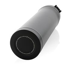 Vue Bouteille 450ml verrouillage facile en plastique recyclé RCS de couleur noir| Krokrodeal