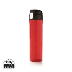 Vue Bouteille 450ml verrouillage facile en plastique recyclé RCS de couleur rouge| Krokrodeal