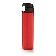 Vue Bouteille 450ml verrouillage facile en plastique recyclé RCS de couleur rouge| Krokrodeal