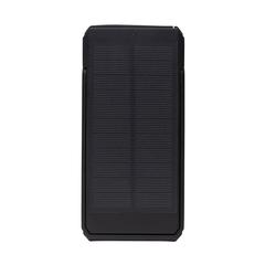 Vue Powerbank 10.000mAh en plastique recyclé RCS Skywave de couleur noir| Krokrodeal