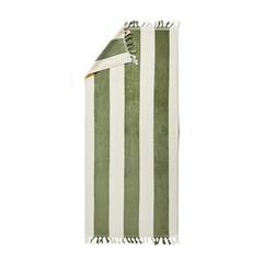 Vue VINGA Drap de bain de soleil Valmer de couleur vert| Krokrodeal