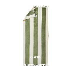 Vue VINGA Drap de bain de soleil Valmer de couleur vert| Krokrodeal