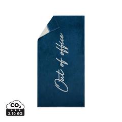 Vue VINGA Drap de bain de soleil Valmer de couleur bleu| Krokrodeal