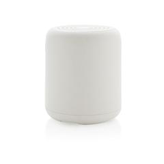Vue Enceinte sans fil 5W en plastique recyclé certifié RCS de couleur blanc| Krokrodeal
