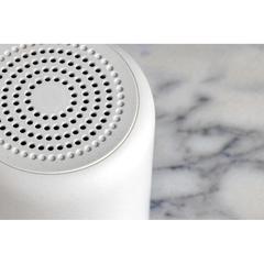 Vue Enceinte sans fil 5W en plastique recyclé certifié RCS de couleur blanc| Krokrodeal