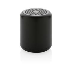 Vue Enceinte sans fil 5W en plastique recyclé certifié RCS de couleur noir| Krokrodeal