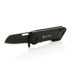 Vue Couteau pliable Gear X de couleur noir| Krokrodeal