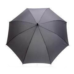 Vue Parapluie 23" en rPET et bambou ouverture auto Impact AWARE™ de couleur gris| Krokrodeal
