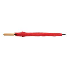 Vue Parapluie 23" en rPET et bambou ouverture auto Impact AWARE™ de couleur rouge| Krokrodeal