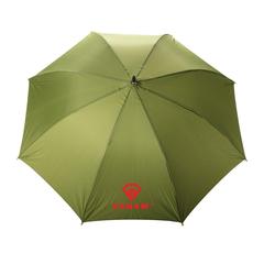 Vue Parapluie 23" en rPET et bambou ouverture auto Impact AWARE™ de couleur vert| Krokrodeal