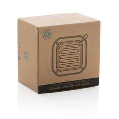 Vue Enceinte 3W solaire en plastique recyclé RCS Sunwave de couleur noir| Krokrodeal